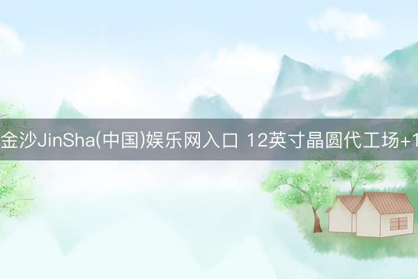 金沙JinSha(中国)娱乐网入口 12英寸晶圆代工场+1